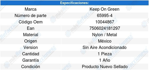 Polea Tensora De Accesorios Yukon V8 6.0l 00 A 13 Kg 2784931