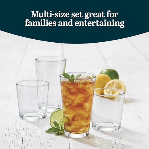 Juego De Vasos Libbey Flare Tumbler Y Rocks, Elegante Set De