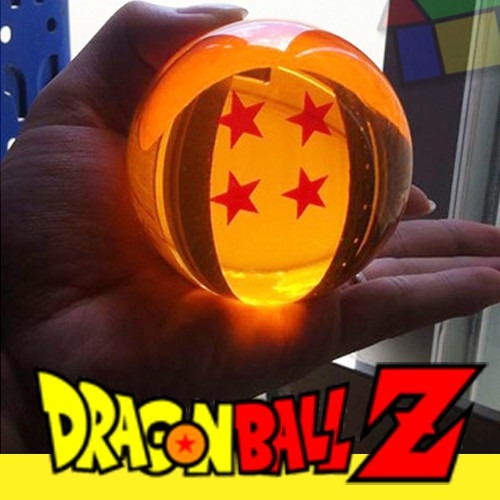 Esfera Dragão 4 Estrelas Dragon Ball Tamanho Real 7cm Brasil