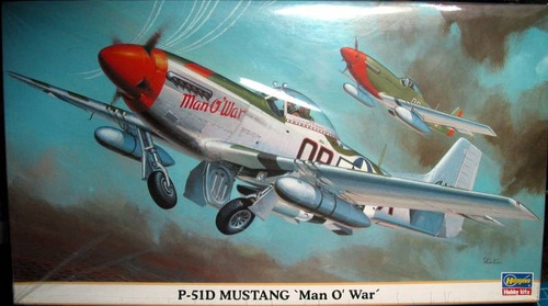 P-51d Man O War Avion Americano Wwll Hasegawa 1/48 Nuevo