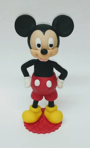 Adorno De Torta Mickey En Porcelana Fría