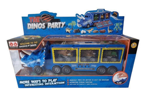 Camion Dinosaurios Transportador Con Autitos Dinos