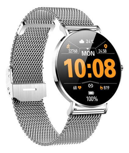 Smartwatch Para Mujer T8, Extensible De Acero, Ip67, Bt5.0