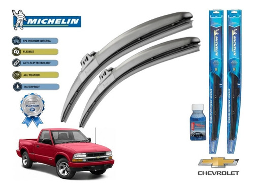 Par Plumas Limpiabrisas Chevrolet Pick Up S10 2000 Michelin