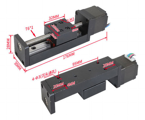 Mesa Deslizante Lineal Con Escenario Deslizante De 100 Mm De