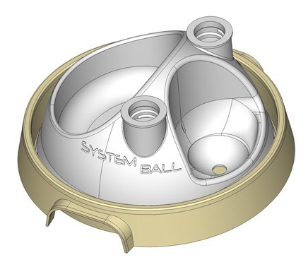 Bebedouro E Comedouro 3x1 Jetaplast System Ball - Vermelho
