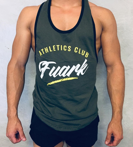 Musculosa Sudadera Reborde Hombre Gym Fit  Club Fuark ALG