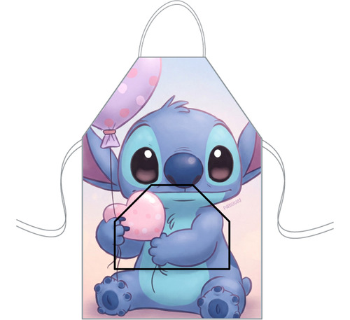 Delantal Cocina Mediano Para Niños Mini Chef Personalizado Stich 12 Personalizado