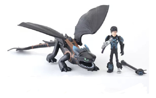 Figura 3d - Set Como Entrenar A Tu Dragón Pvc 22cm