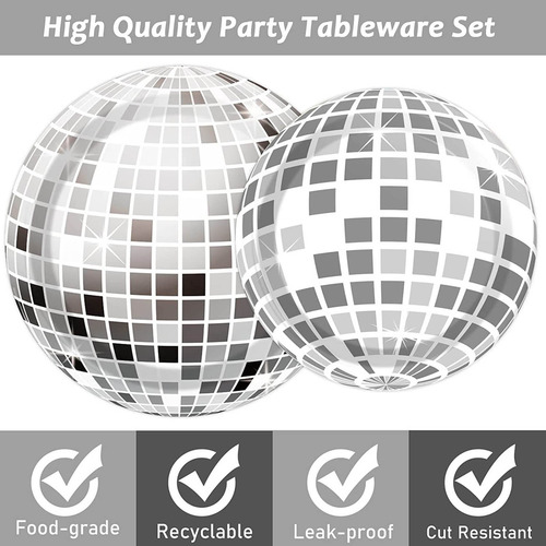 V 4005, 20 Unidades, Bolas Brillantes Desechables Para Decor