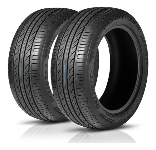 Par 2 Pneus 205/55r16 Dh3 Run Flat 91w Delinte