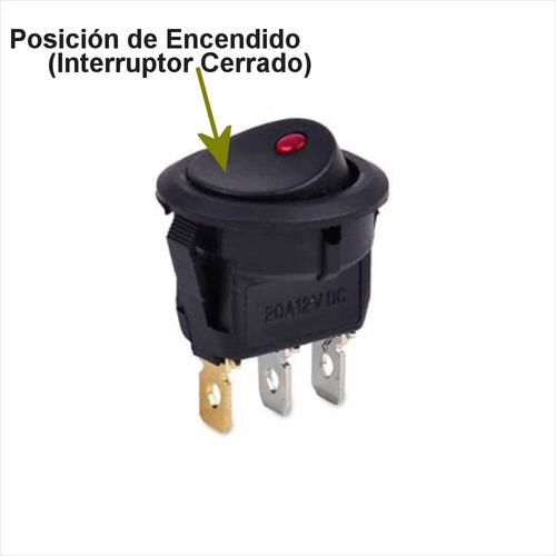 2 X Switch Interruptor Tipo Rocker On/off 21mm, 12v Dc, 20a
