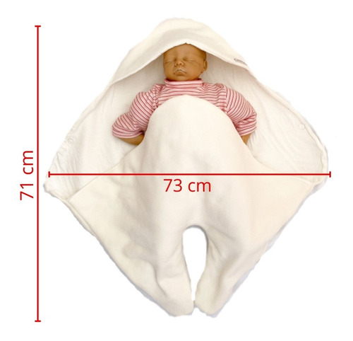 Imagen 5 de 7 de Porta Enfant Manta Doble Polar Abrigo Bebé Mamnia 0-6m Local