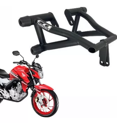 Protetor Twister 250 Stunt Cage Gaiola Slider Stunt Stunt Race Motor e  carenagem CB 250F Cb250F 2015 a 2022 - PRETO BRILHO