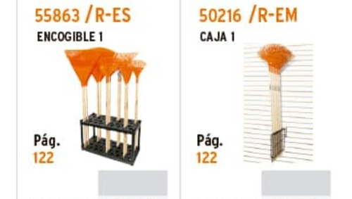 Rack Para Escobas Truper Exhibidor Bieldos Trapeadores - Escoba 50216