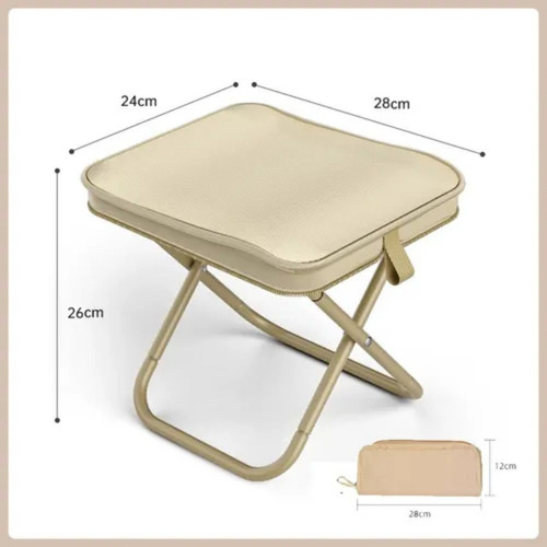 Silla De Camping Plegable Portátil Taburete Pesca O Playa