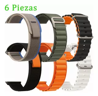 6 Peças De Pulseira Para Apple Watch Band Series Ultra 8 7