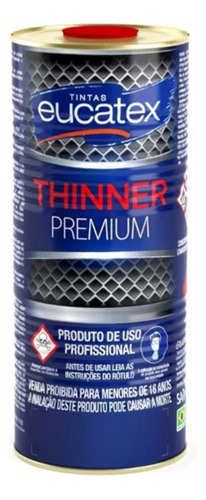 Thinner 9116 Eucatex 900ml - Limpeza E Doluição Sintéticos