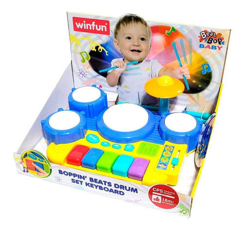 Teclado Batería De Ritmos Divertidos Winfun Vamosajugar 