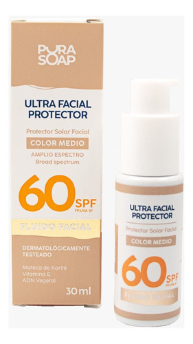 Ultra Facial Protector 60 Spf Fp.uva27- Fluido Facial Color Medio