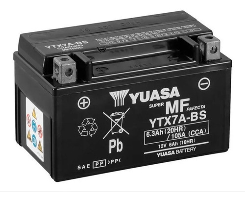  Bateria Yuasa Ytx7abs Zanella Rx Scooter Lista Para Usar