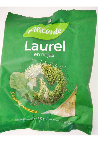 Alicante Laurel En Hojas Sin Tacc Paquete De 10 Grs