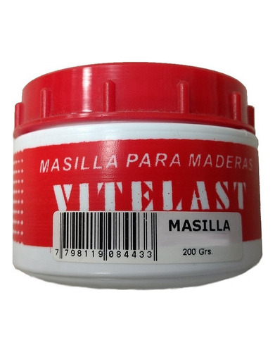 Masilla Para Madera Vitelast 200 G Vitecso Colores Varios Mm