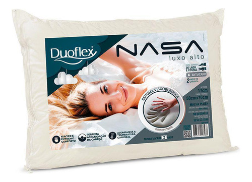 Travesseiro Nasa Alto Luxo Duoflex Nn1119
