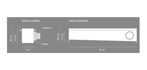 Imagen 4 de 10 de Rejilla Lineal Ducha Porcelanato 70 Baño Desague Horizontal