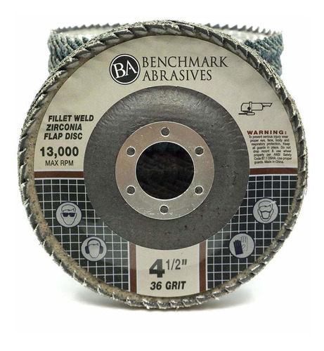Benchmark Abrasive Disco Solapa Soldadura Filete Curvado 5 