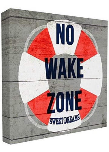 The Stupell Home Decor Collection No Wake Zone Life Raft Art