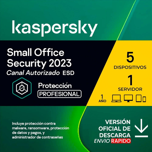 Kaspersky Small Office Security 1 Servidor 5 Pc Oferta