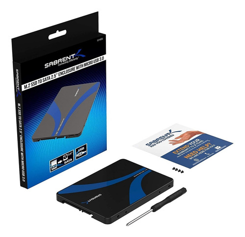 Adaptador Sabrent M.2 Ssd A Sata 2.5 Micros Usb 3.0 