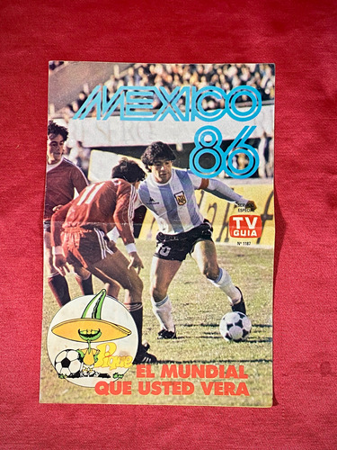 Fixture Mundial Mexico 1986 Maradona Piqué Guía Tv (Usado)