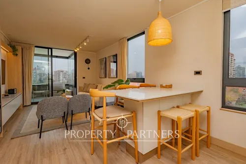 Moderno Departamento Semi Nuevo En Las Condes!