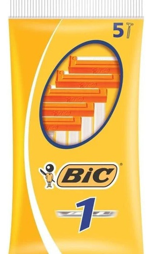 Pack Afeitadoras Desechables Bic Classic 1 Hojilla 5unidades