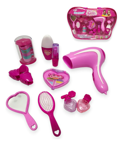 Set De Belleza Infantil Estuche Bolso 12 Piezas Juguete