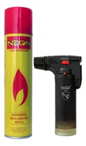 Comprar Encendedor Tipo Soplete Recargable Kit Con Gas Butano   