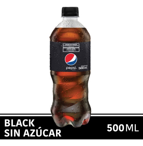 Gaseosa Pepsi Black sin azucar 500ml