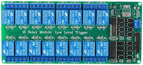 Alamscn Módulo De Relé De 16 Canales Cc 5v Con Placa De De