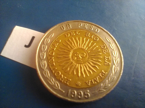 Monedas De 1 Peso Convertibles Del Año 1995 De R. Argentinas