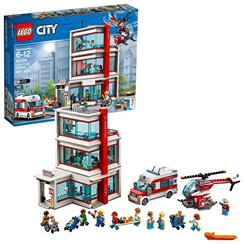 Lego City Hospital 60204 Kit De Construcción 861 Piezas Mul