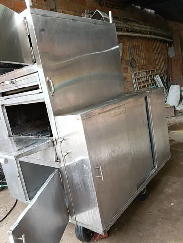 Horno Multifuncional En Acero Inoxidable Con 2 Compartimient (Usado)