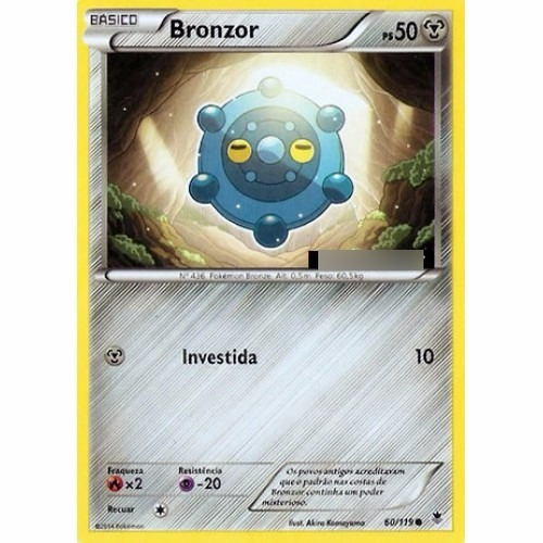 Bronzor - Pokémon Metal Comum - 60/119 - Pokemon Card Game