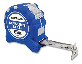 Komelon Usa Stainless Steel Tape Measure, 25 Ft X 1 Inch Ddd