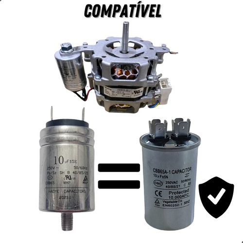 Capacitor Bobina De Partida Ar Condicionado Split 10uf 250v