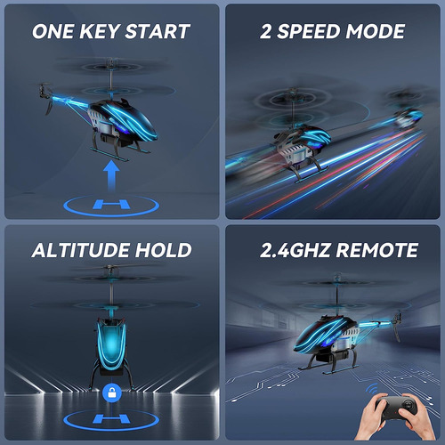 Helicóptero Bussgo Rc, Helicóptero De Control Remoto Para Ni
