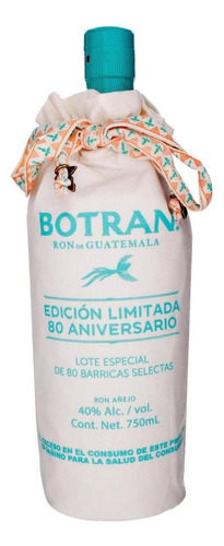 Ron Botran Edicion Limitada 80 Aniversario 750 Ml