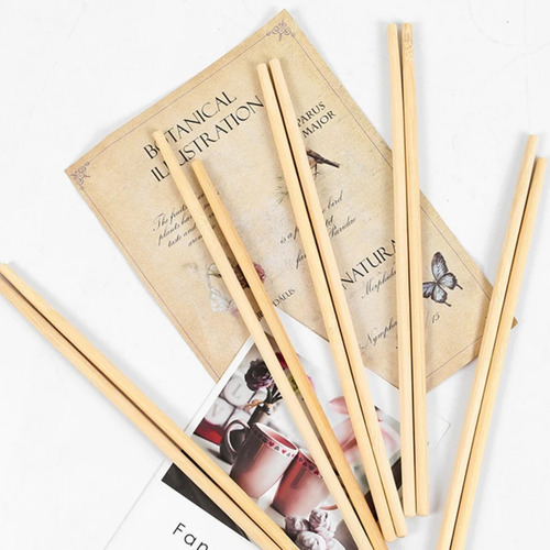 Jg Hashi Bambu 10 Pares Palito Comida Oriental Flor Hot Holl Lisa