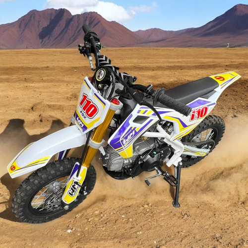 Mini Motocross Montable Motor Gasolina 110cc Uso Profesional